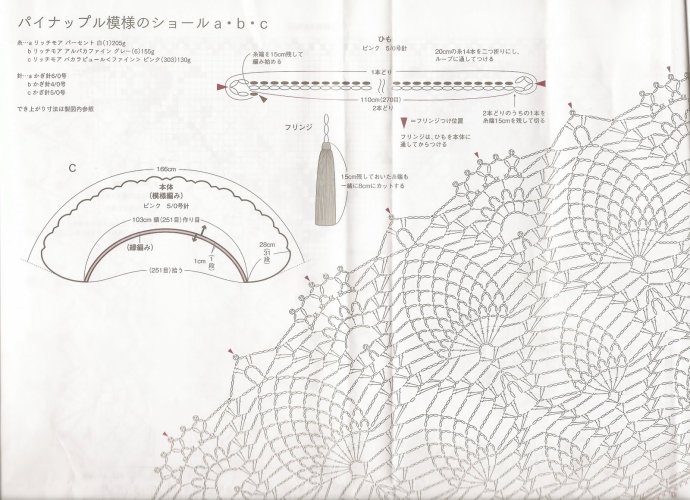 『幸福菠蘿』圍巾 - 荷塘秀色 - 茶之韻
