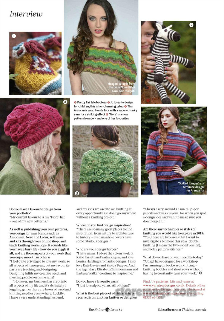 The Knitter №84 2015 - 輕描淡寫 - 輕描淡寫