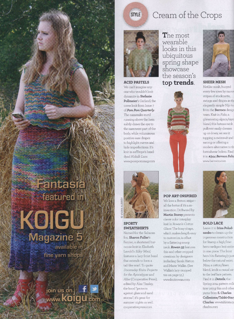 Vogue Knitting 2014 春/夏 - 紫蘇 - 紫蘇的博客