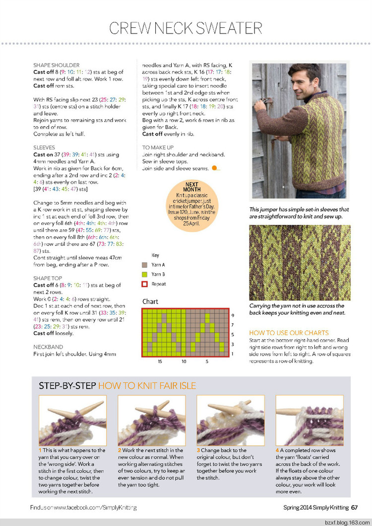 Simply Knitting №119 Spring 2014 - 編織幸福 - 編織幸福的博客