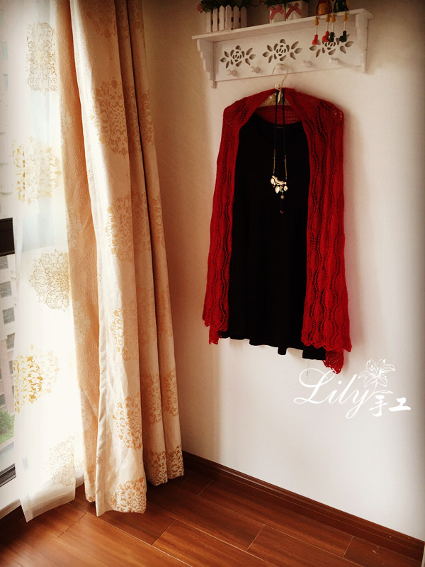 【Lily手工】--花澗--超級(jí)實(shí)用的葉子花披肩 - Lily - Lily的手工編織天地