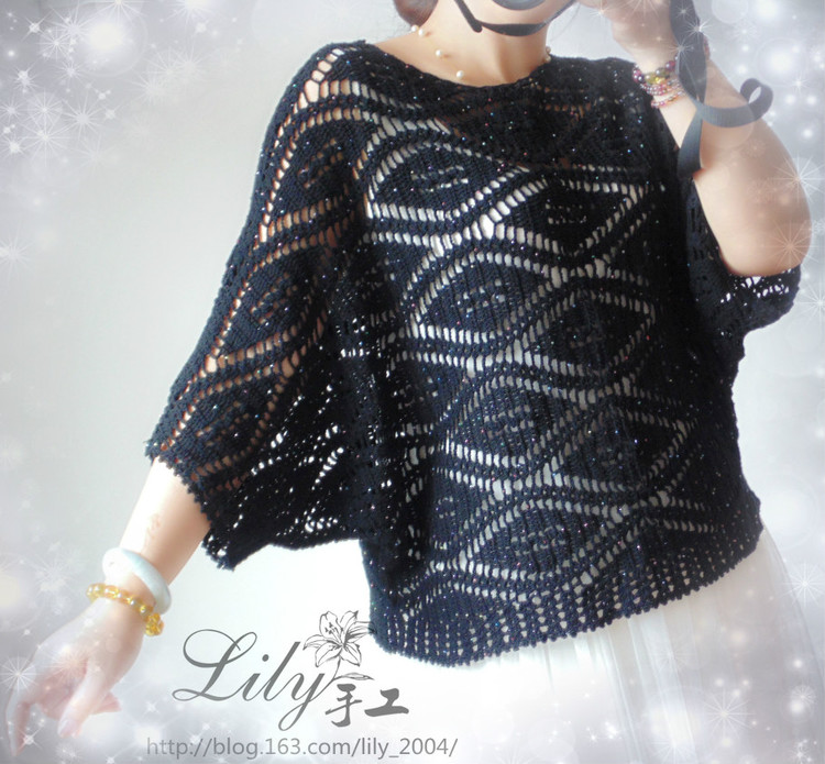 【Lily手工】--201525--聆聽--休閑蝙蝠袖鉤衣 - Lily - Lily的手工編織天地