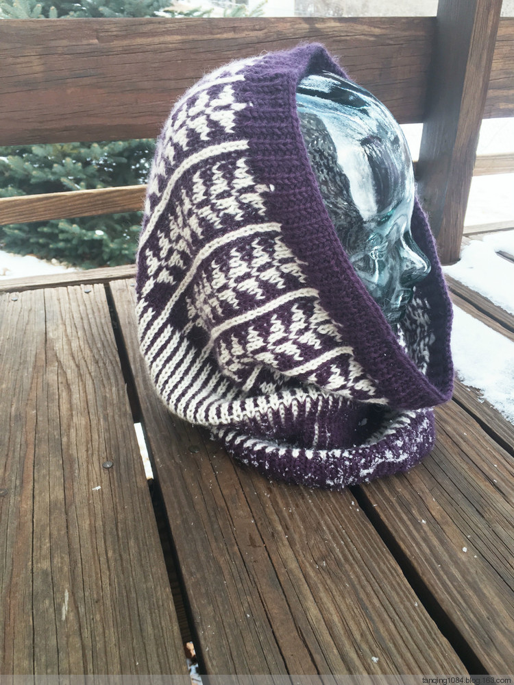 美美的圍脖--Flying Geese Cowl (Quinceco.)(2016.01) - Tina - Tina的手工編織的博客