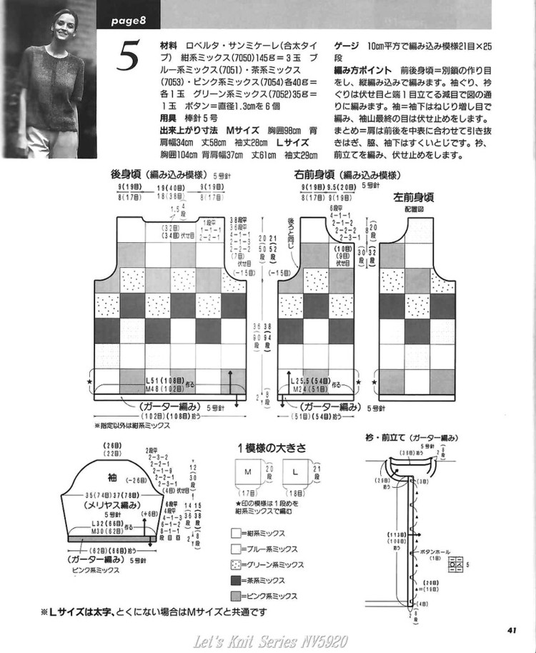 【轉(zhuǎn)載】Lets Knit Series NV 5920  - 荷塘秀色 - 茶之韻