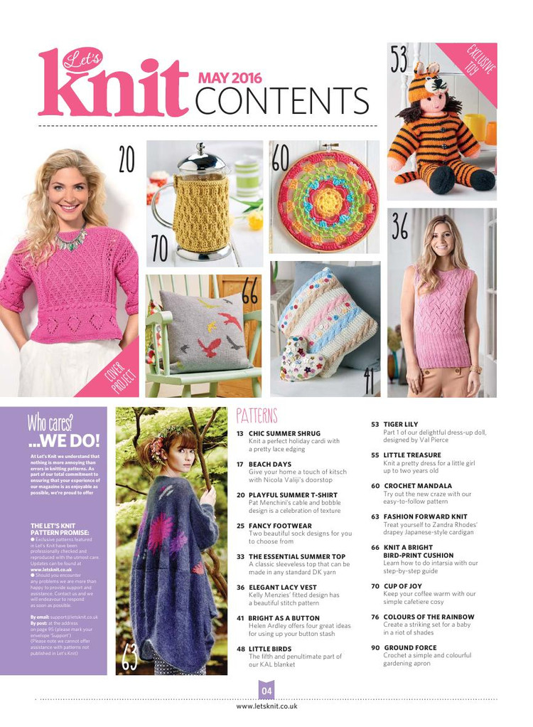 Lets Knit Issue 105  May 2016 - 輕描淡寫(xiě) - 輕描淡寫(xiě)