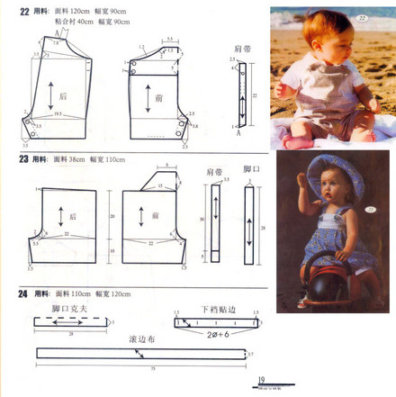 寶寶背帶褲、連體褲?<wbr>?<wbr>?<wbr>（含圖紙）