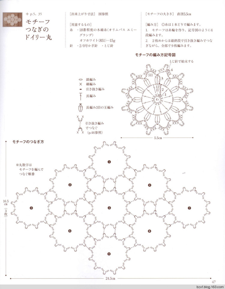 鉤針花朵圖案 - 編織幸福 - 編織幸福的博客