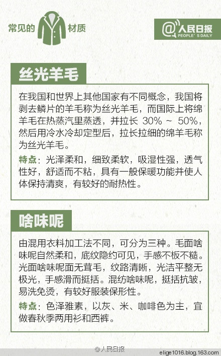 轉(zhuǎn)：人民日報《常見冬季保暖衣料，你知道么？》 - 采蓮南塘秋 -  婉如清揚