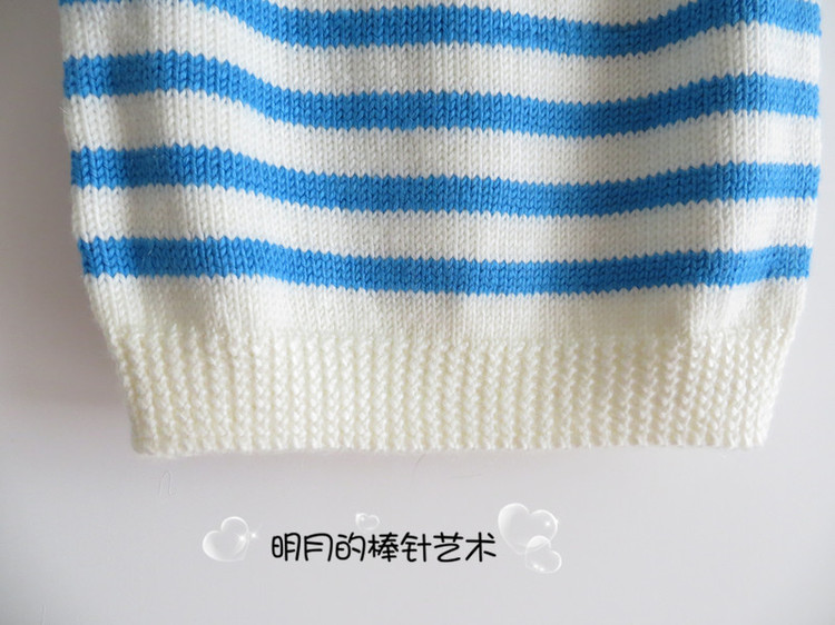 小鯨魚背心 1-10歲（新手視頻） - 明月的棒針?biāo)囆g(shù) - 明月的棒針?biāo)囆g(shù)