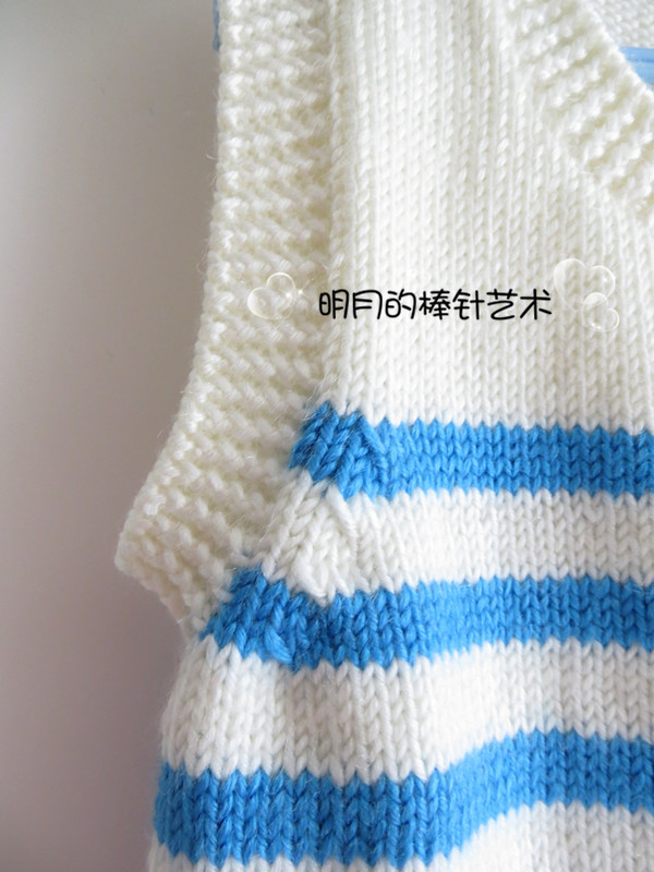 小鯨魚背心 1-10歲（新手視頻） - 明月的棒針?biāo)囆g(shù) - 明月的棒針?biāo)囆g(shù)