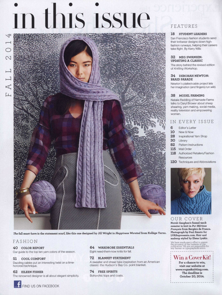 Vogue Knitting  Fall 2014 - 輕描淡寫 - 輕描淡寫