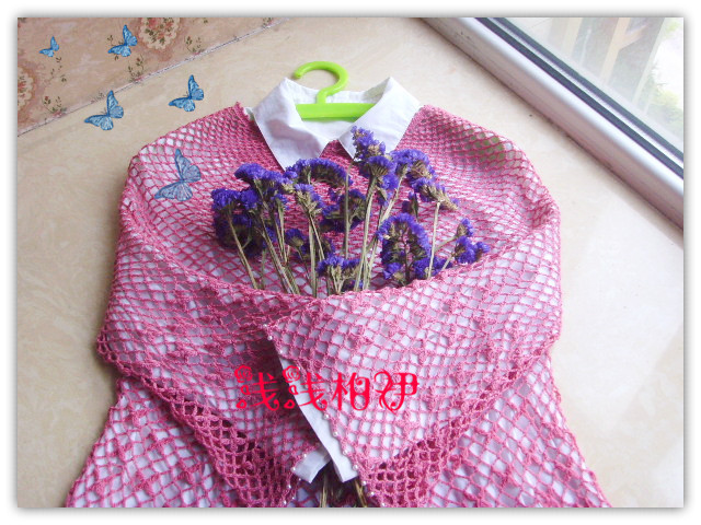 改版漁網(wǎng)小花圓肩罩衣：桃花劫（1523） - 淺淺柏伊 - 淺淺柏伊