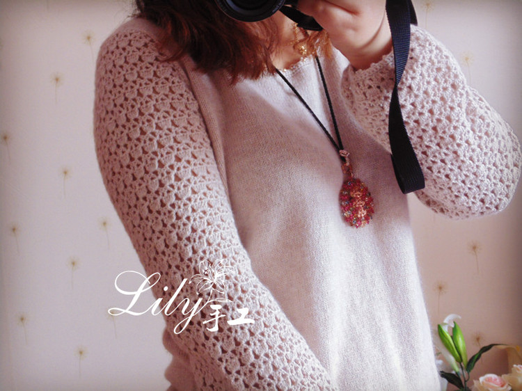 【Lily手工】--薇薇--鉤織結(jié)合實(shí)用羊絨衫 - Lily - Lily的手工編織天地