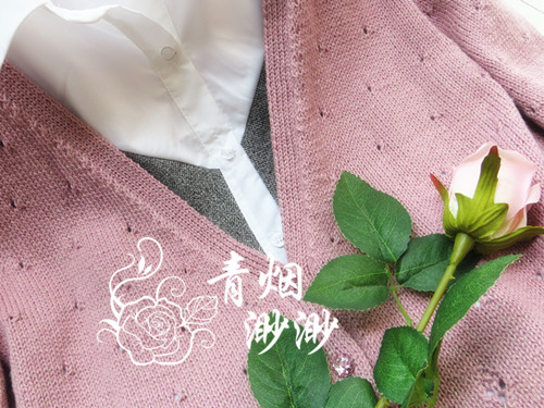 花開(kāi)時(shí)節(jié)—彩絲棉七分袖開(kāi)實(shí)（仿VS的花開(kāi)無(wú)聲） - 青煙渺渺 - 青煙渺渺