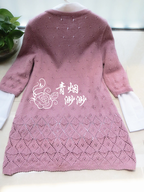 花開(kāi)時(shí)節(jié)—彩絲棉七分袖開(kāi)實(shí)（仿VS的花開(kāi)無(wú)聲） - 青煙渺渺 - 青煙渺渺