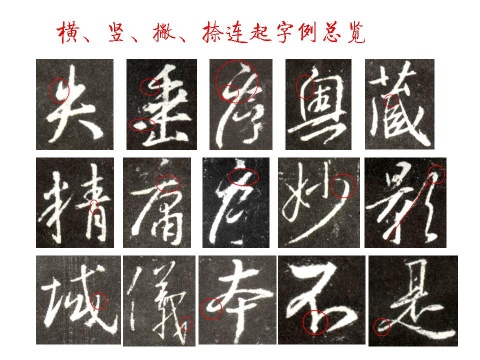 [轉(zhuǎn)載]王羲之《圣教序》原帖筆畫(huà)起筆規(guī)律分析！【圖文】