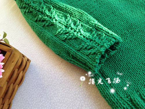 子衿（1526）---綠色粗棉實(shí)用開(kāi)衫 - 指尖飛揚(yáng) - 指尖飛揚(yáng)