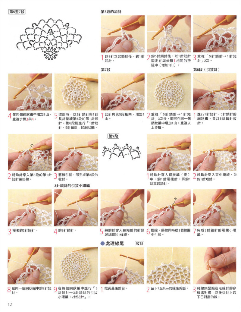 Crochet Lace Floral Applique 2011 - 紫蘇 - 紫蘇的博客