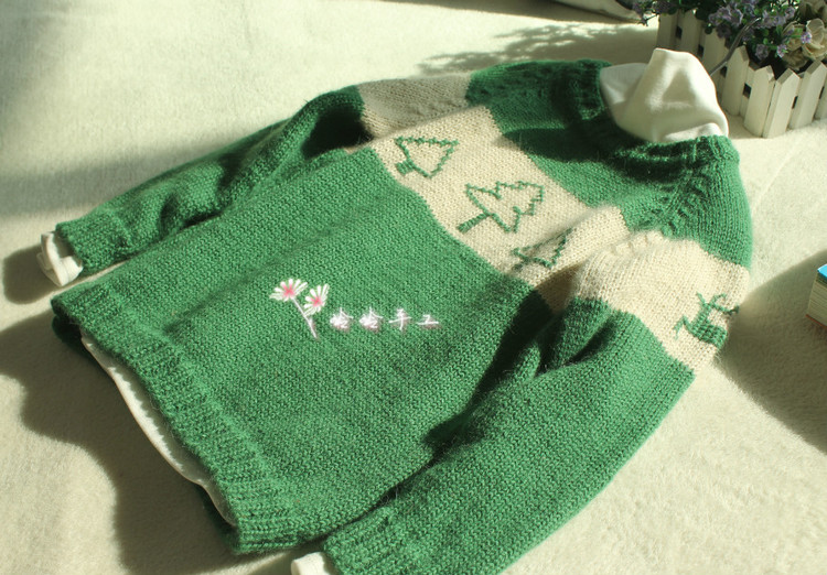 圣誕樹(shù)---男童插肩毛衣 - 玲玲 - 玲玲