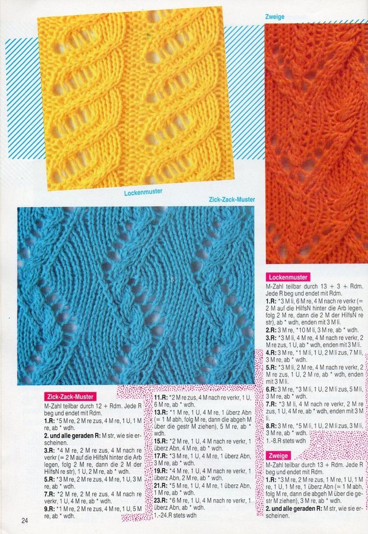Diana №34  Die schonsten Zopf-Lochmuster - 輕描淡寫(xiě) - 輕描淡寫(xiě)