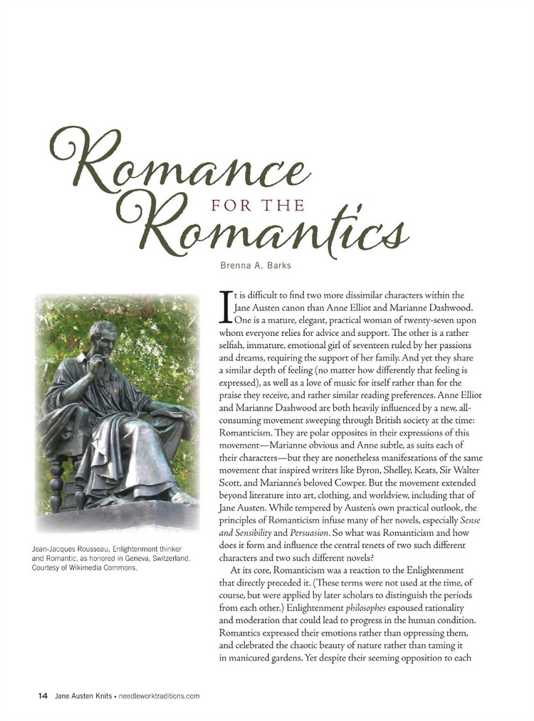 Interweaves Jane Austen Knits  Special Issue2015 - 輕描淡寫 - 輕描淡寫