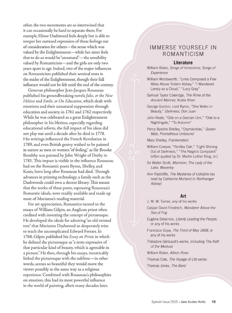 Interweaves Jane Austen Knits  Special Issue2015 - 輕描淡寫 - 輕描淡寫