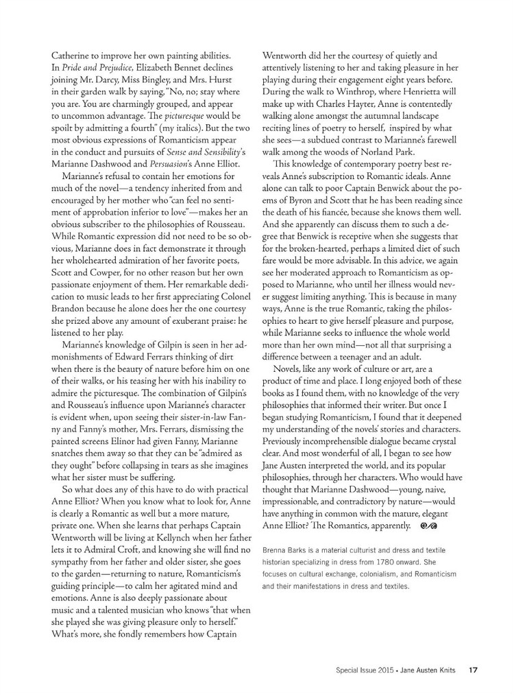 Interweaves Jane Austen Knits  Special Issue2015 - 輕描淡寫 - 輕描淡寫
