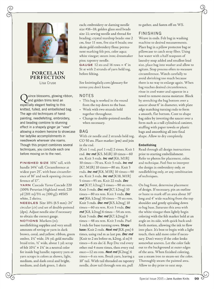 Interweaves Jane Austen Knits  Special Issue2015 - 輕描淡寫 - 輕描淡寫